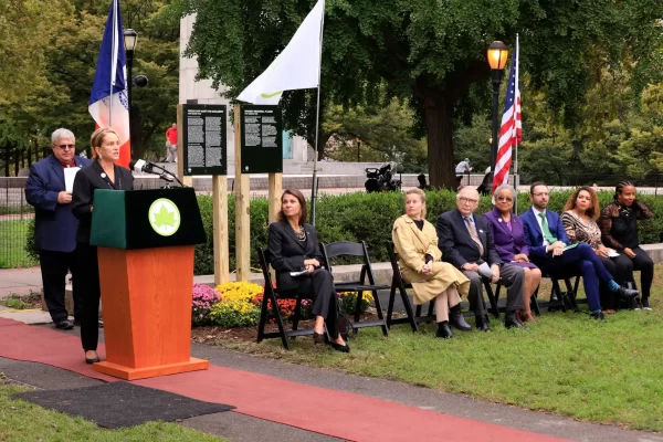 Spanish Memorial Plaque Unveiling in Fort Greene Park Brooklyn